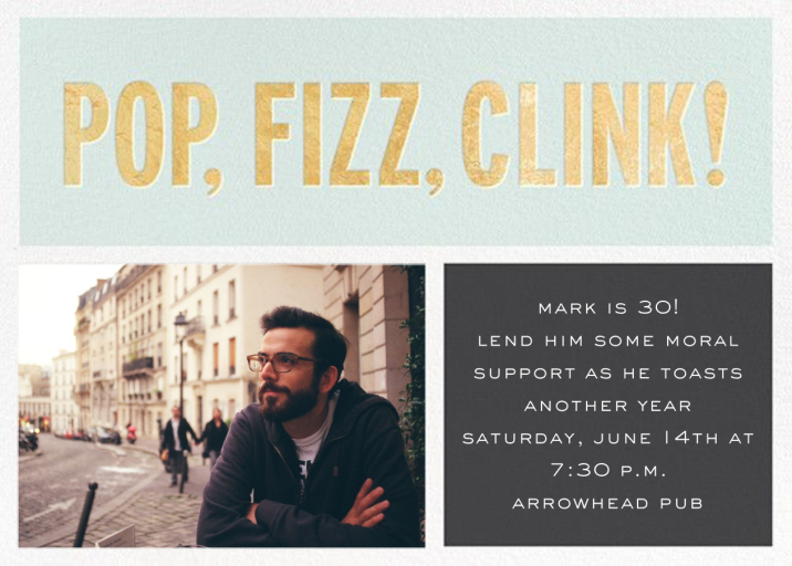 Pop Fizz Clink! (Horizontal Photo) by kate spade new york