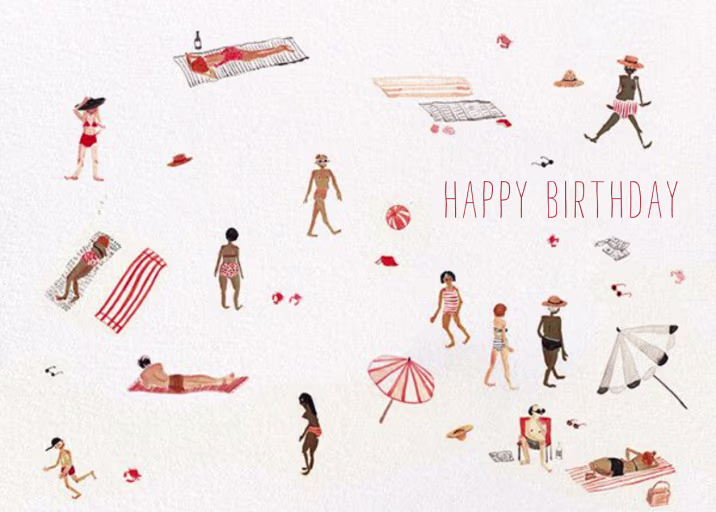 Beach Bums (Sig Burwash) - Birthday Card by Red Cap Cards