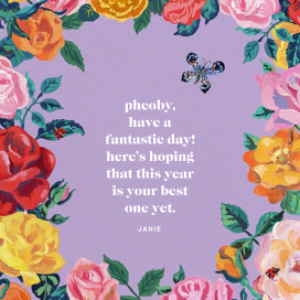 La Roseraie - Birthday Card by Nathalie Lété