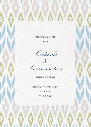 Ikat - Cocktail Party Invitation by Paperless Post