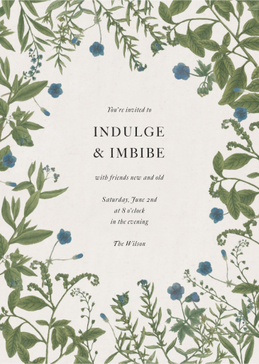 Little Blue - Party Invitation by John Derian