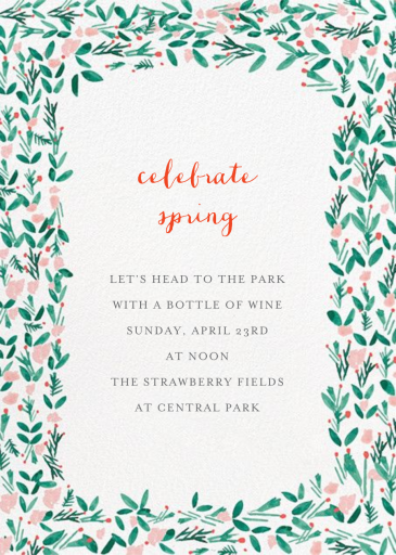 Le Joli Mai - Spring Party Invitation by Mr. Boddington's Studio