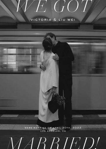 Photo Edges - Wedding Announcement by Paperless Post