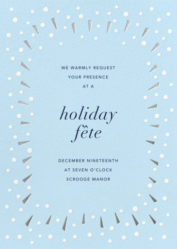 Snow Glow - Holiday Party Invitation by Paperless Post
