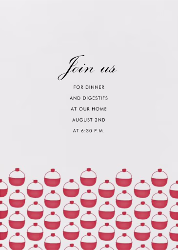 Bobber Pattern - Beach Party Invitation by Linda and Harriett