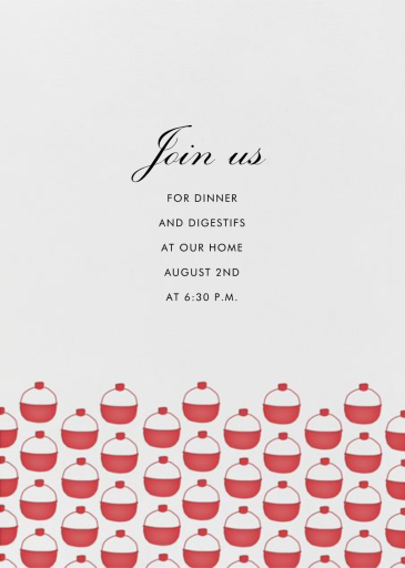 Bobber Pattern - Beach Party Invitation by Linda and Harriett