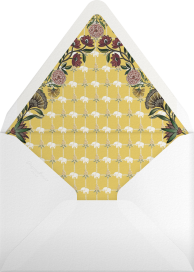 Mughal Archway Folk Floral Invitation Envelope