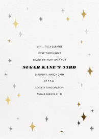 Space Age Stars - Surprise Party Invitation by Paperless Post