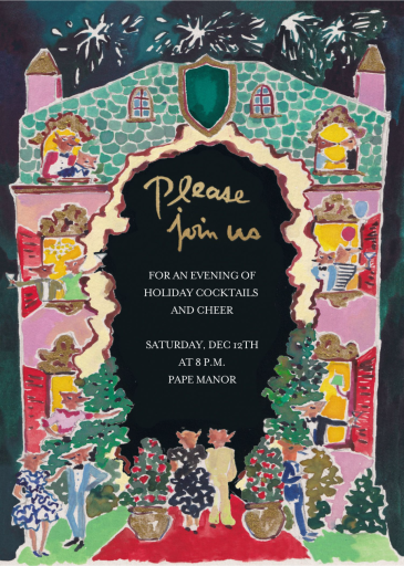 Fox Fete - Holiday Party Invitation by Happy Menocal