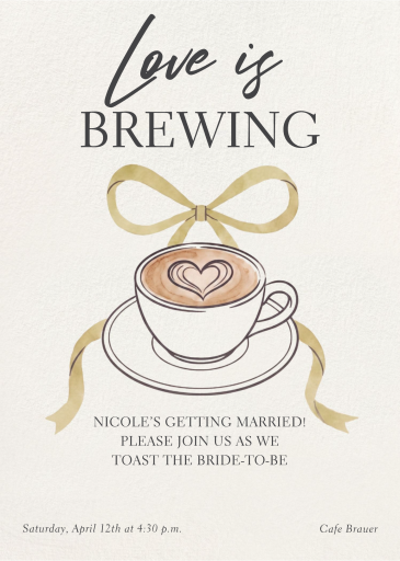 Bonjour Bebe - Bridal Shower Invitation de Paperless Post
