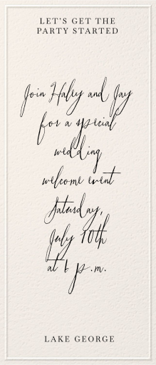 Letter of Love - Welcome Party Invitation by Paperless Post