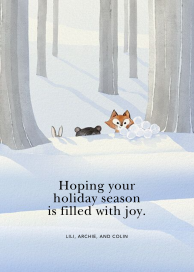 Snowball Team - Holiday Card by Felix Doolittle