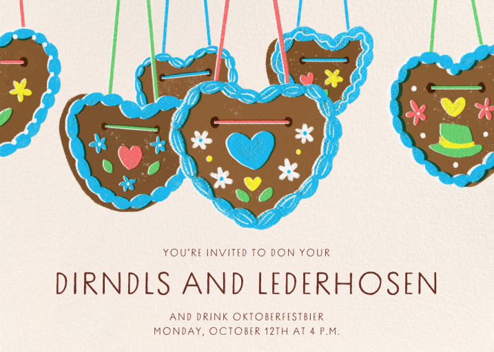 Gingerbread Hearts - Invitation by Paperless Post