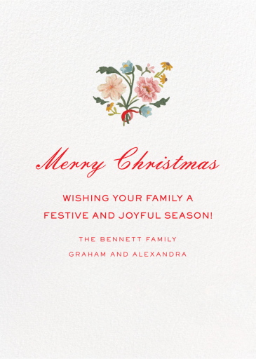 Cottagecore Border Photo (Casey Snipes) - Holiday Card by Dogwood Hill - Back