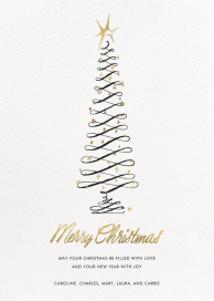 Curlicue Tree - Christmas Card by kate spade new york