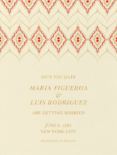 Silk Road (Save The Date) - Save the Date by Crane & Co.