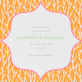 Coral Pattern - Party Invitation by Paperless Post