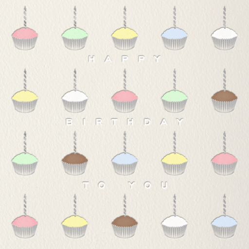 Cupcakes - Birthday Card by Paperless Post