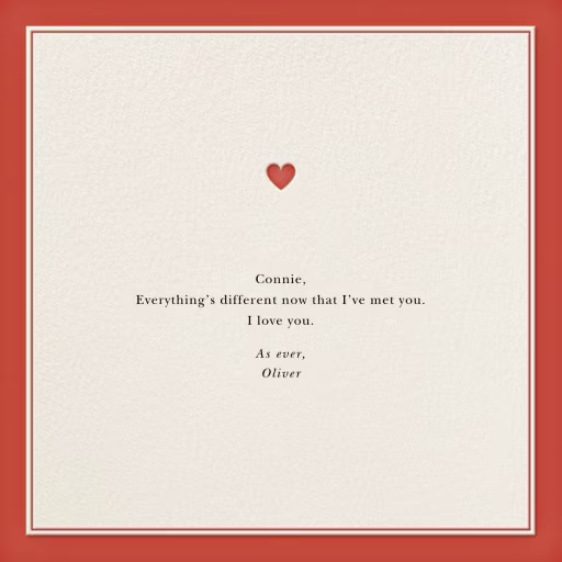 Conditions of Love - Valentine's Day Card by Derek Blasberg