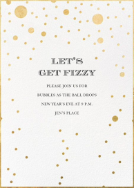 Gold Bubbles - New Year's Eve Invitation by kate spade new york