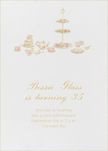 High Tea - Birthday Invitation by Paperless Post