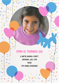 Balloon Animal (Photo) - Birthday Invitation by Hello!Lucky