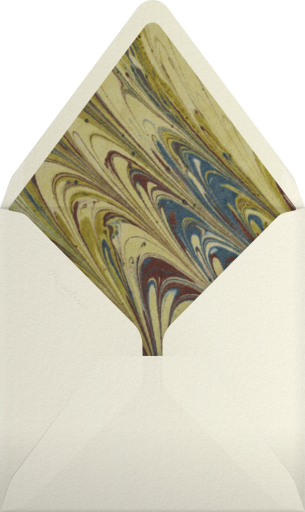 Leaf Inner Bevel Border - Paperless Post Envelope