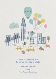 City Mouse - Birthday Invitation by Little Cube