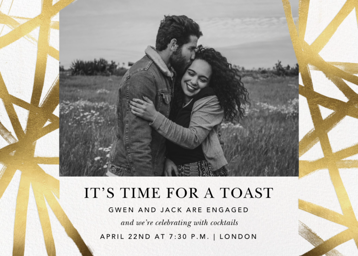 Channels Photo - Engagement Party Invitation by Kelly Wearstler