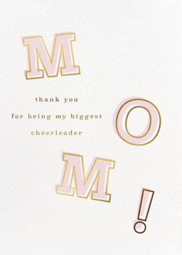 Family Cheerleader - Mother's Day Card by 2021 Co.