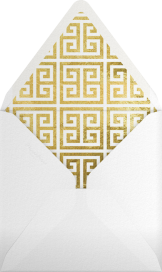 Greek Key (Metallic) - Jonathan Adler Envelope