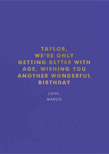 Roller Rink - Birthday Card by Carolyn Suzuki Studio - Back