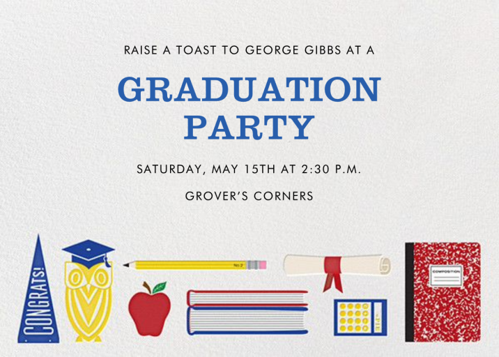 Grad Get-together - Invitation by Jonathan Adler