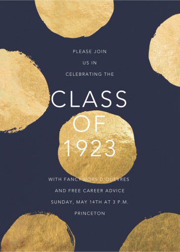 Superscale Dots - Graduation Party Invitation by Sugar Paper