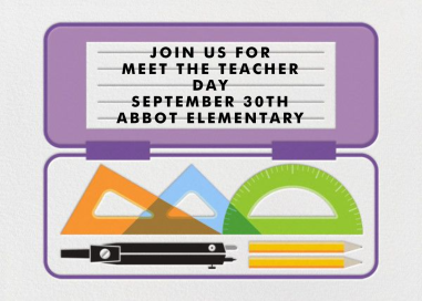 Geometry Set - Meet the Teacher Invitation by Paperless Post