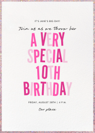 Sparkle Soirée - Birthday Invitation by Paperless Post