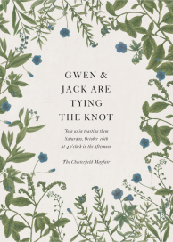 Little Blue - Bridal Shower Invitation by John Derian