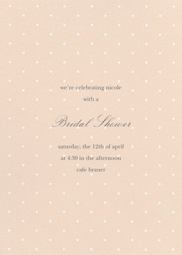 Swiss Dot Shower by Sugar Paper