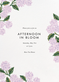 Hydrangea Frame - Spring Party Invitation by Rifle Paper Co.