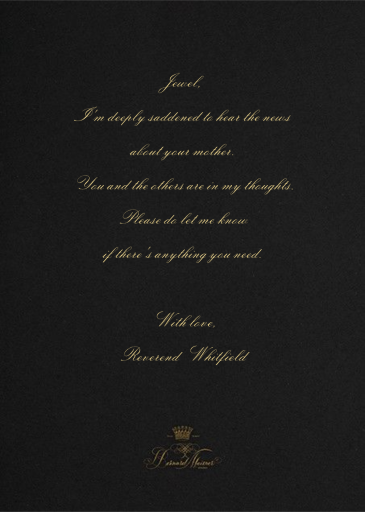 Deepest Sympathies - Sympathy Card by Bernard Maisner - Back