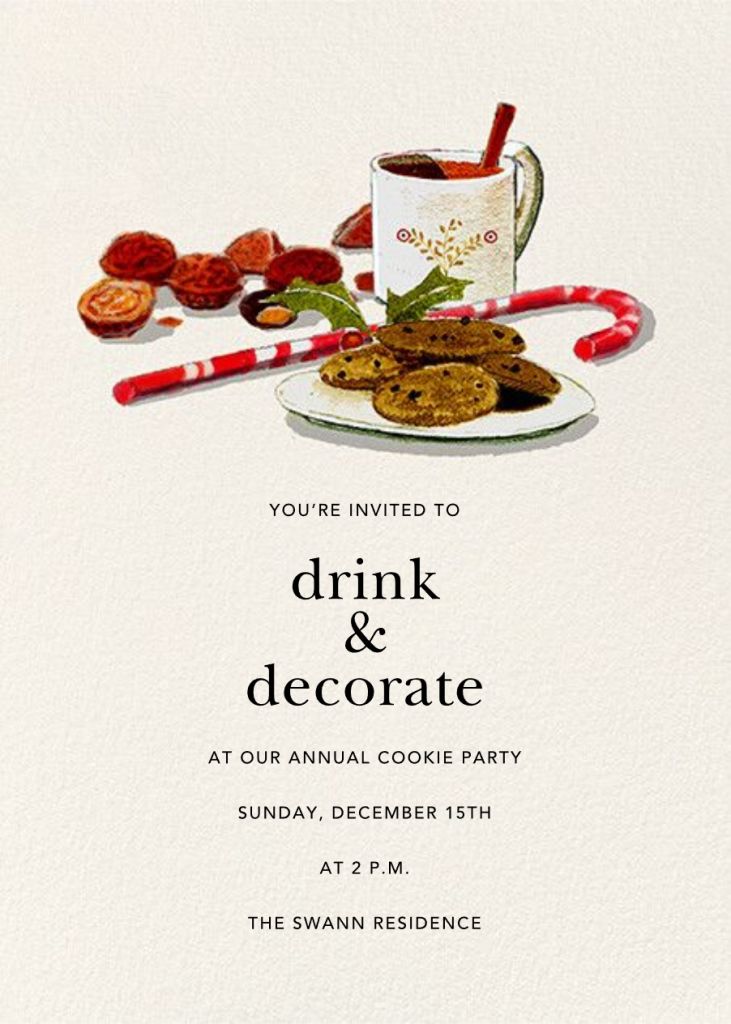 Santa Snack Invitation