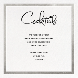 Classic Vintage - Invitación para cena y copas de Kate Spade New York