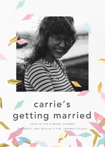 Flutter Photo - Bridal Shower Invitation by CONFETTISYSTEM