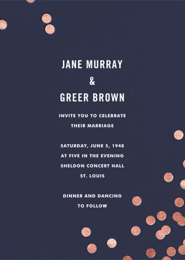 Confetti (Invitation) - Wedding Invitation by kate spade new york