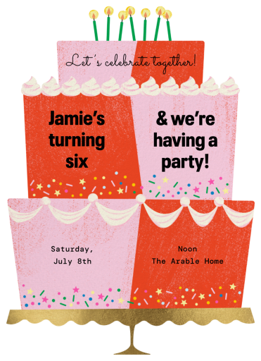 Double the Cake - Birthday Invitation by Paperless Post