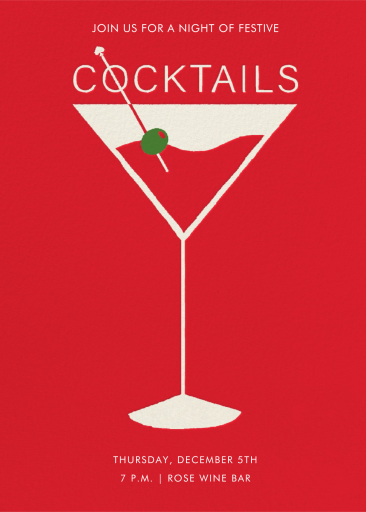 Nightcap Martini - Invitation by kate spade new york