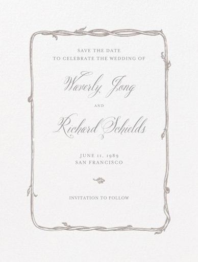 Hyde Park (Save the Date) - Wedding Invitation by crane-co