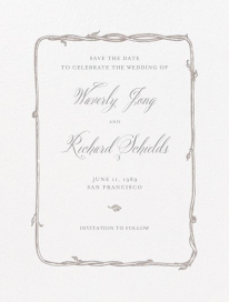 Hyde Park (Save the Date) - Wedding Invitation by Crane & Co.