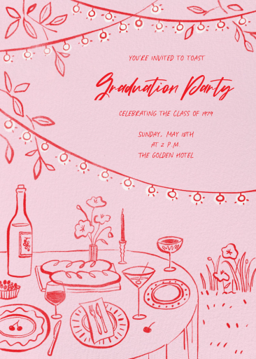 Under the Lights - Graduation Party Invitation by Paperless Post