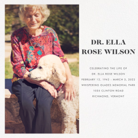 Split Square - Memorial Card by Paperless Post